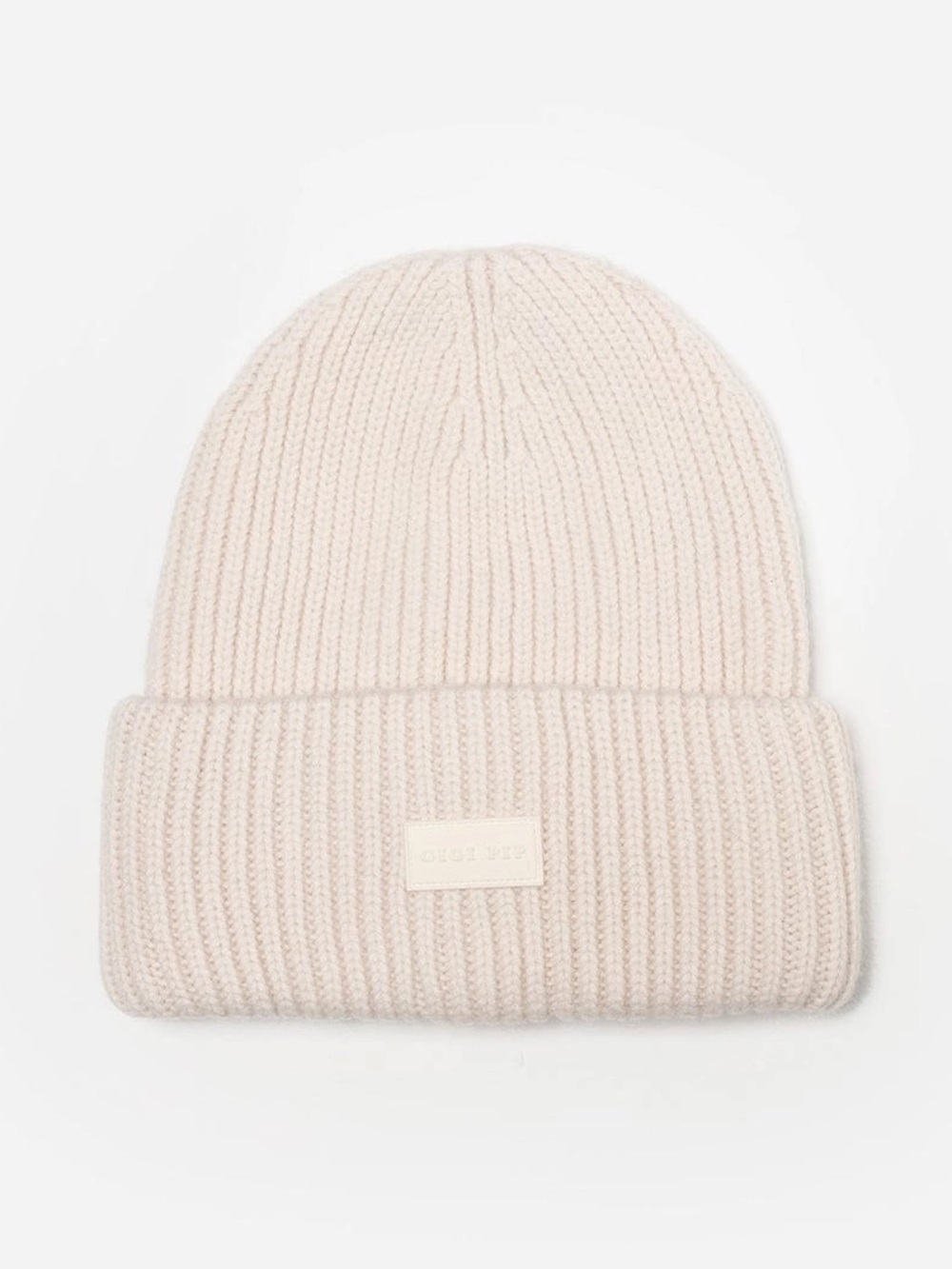 Gigi Pip Merino Wool Beanie- Off White